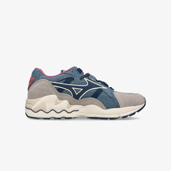 MIZUNO WAVE RIDER 1 DENIM BLUE/INDIGO/WINE