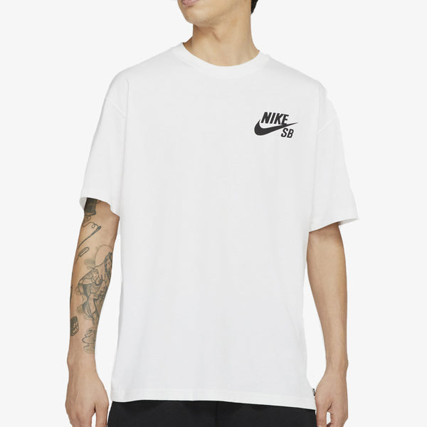 NIKE SB LOGO S/S TEE WHITE/BLACK