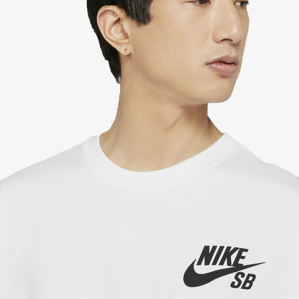 NIKE SB LOGO S/S TEE WHITE/BLACK