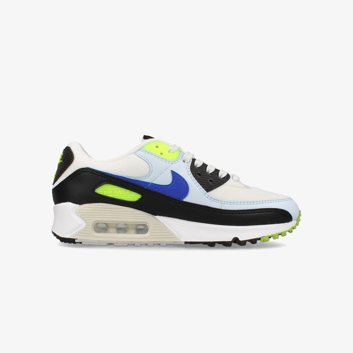 NIKE WMNS AIR MAX 90 SUMMIT WHITE/RACER BLUE/VOLT/BLUE TINT/BLACK/LT B ...