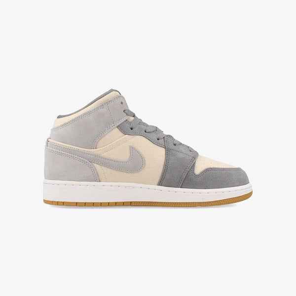 NIKE AIR JORDAN 1 MID SE GS COCONUT MILK/COCONUT MILK