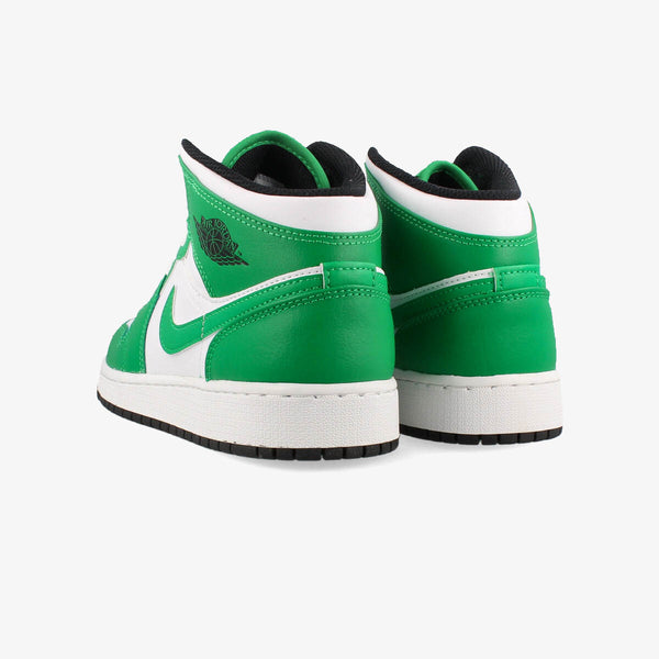 NIKE AIR JORDAN 1 MID GS LUCKY GREEN/BLACK/WHITE