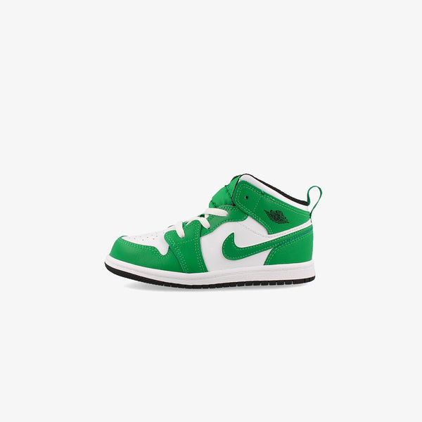 NIKE AIR JORDAN 1 MID TD LUCKY GREEN/BLACK/WHITE