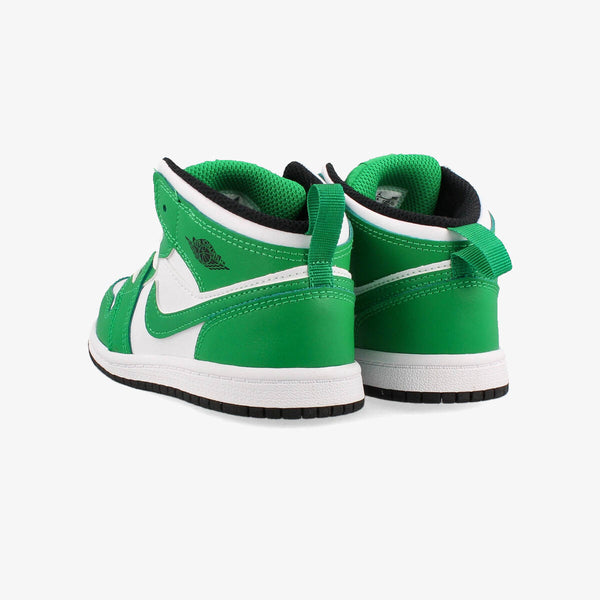 NIKE AIR JORDAN 1 MID TD LUCKY GREEN/BLACK/WHITE