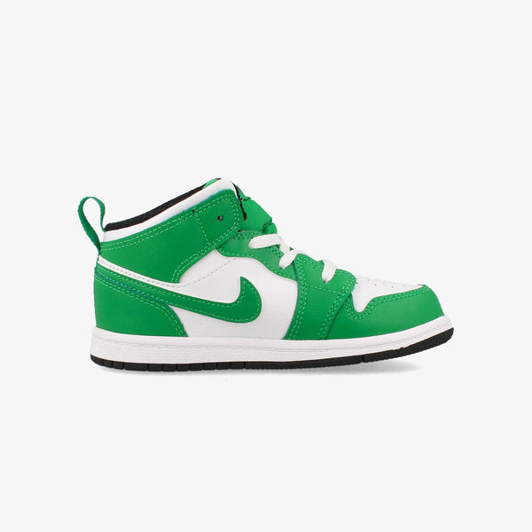 NIKE AIR JORDAN 1 MID TD LUCKY GREEN/BLACK/WHITE