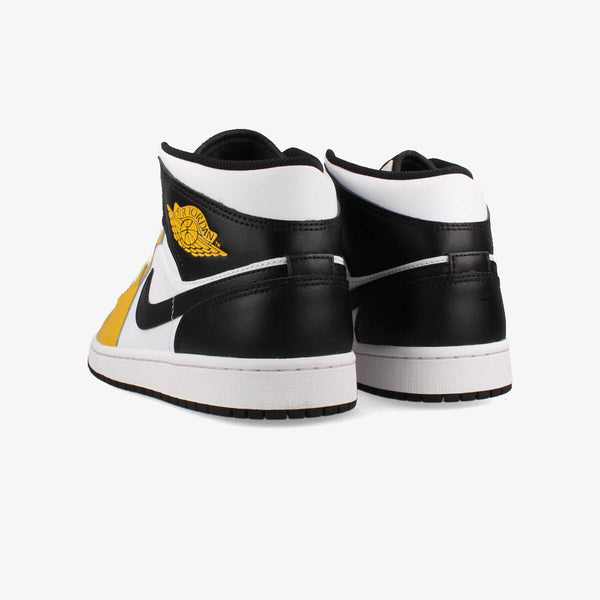 NIKE AIR JORDAN 1 MID YELLOW OCHRE/BLACK/WHITE