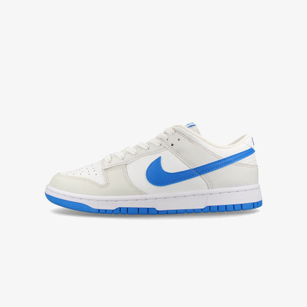 NIKE DUNK LOW RETRO SUMMIT WHITE/PHOTO BLUE/PLATINUM TINT