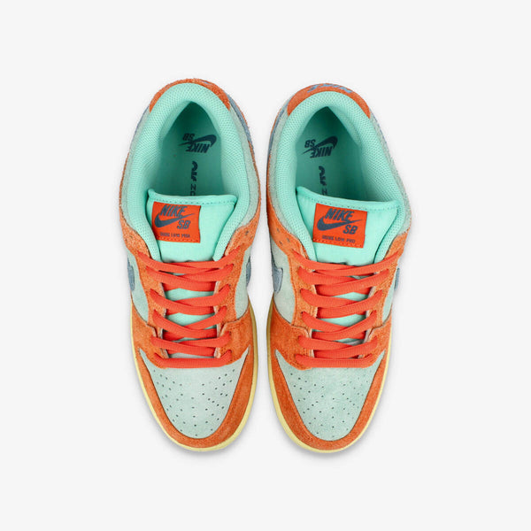 NIKE SB DUNK LOW PRO PRM ORANGE/NOISE AQUA/EMERALD RISE