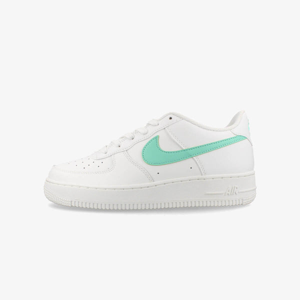 NIKE AIR FORCE 1 GS SUMMIT WHITE/EMERALD RISE