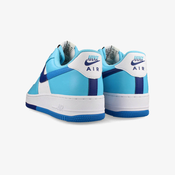 NIKE AIR FORCE 1 '07 LV8 [SPLIT] WHITE/DEEP ROYAL BLUE/BALTIC BLUE/LIGHT PHOTO BLUE