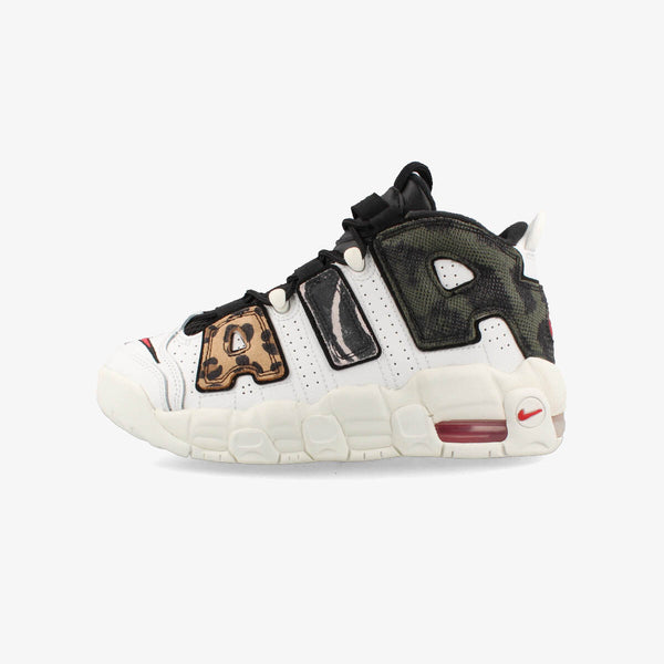 NIKE AIR MORE UPTEMPO GS SUMMIT WHITE/UNIVERSITY RED