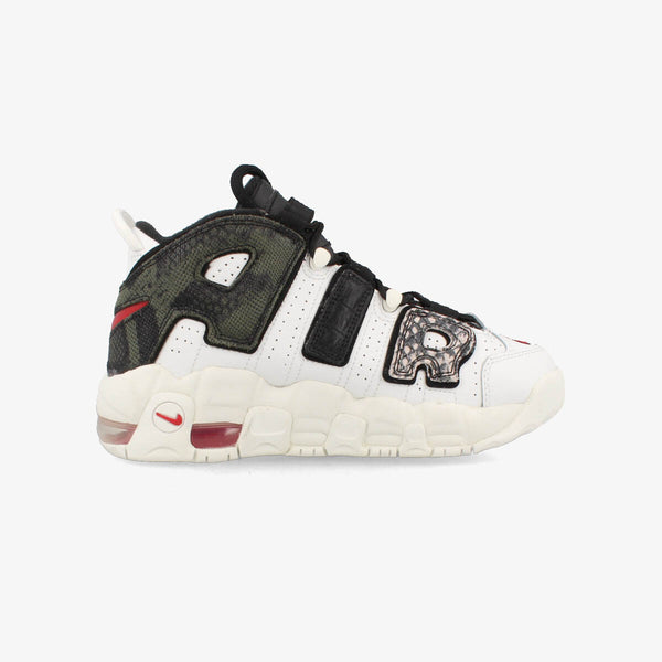 NIKE AIR MORE UPTEMPO GS SUMMIT WHITE/UNIVERSITY RED