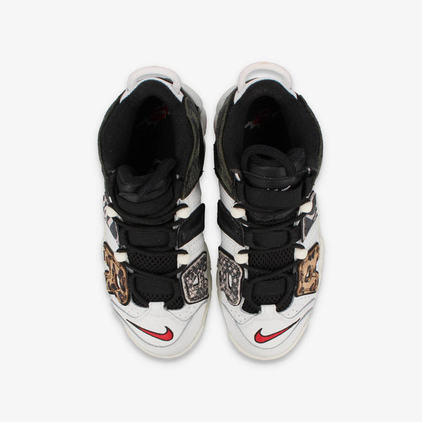 NIKE AIR MORE UPTEMPO GS SUMMIT WHITE/UNIVERSITY RED