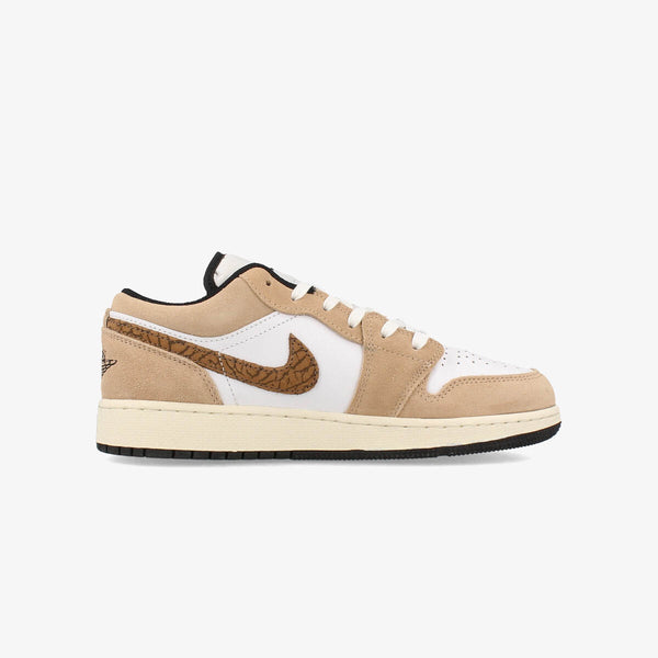 NIKE AIR JORDAN 1 LOW SE GS 【BROWN ELEPHANT】 HEMP/LT BRITISH TAN/WHITE/BLACK