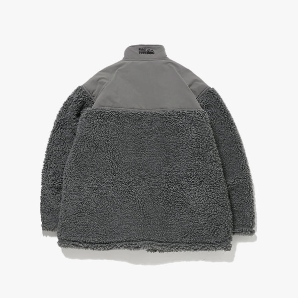 FIRST DOWN BOA FLEECE ANORAK JACKET GRAY