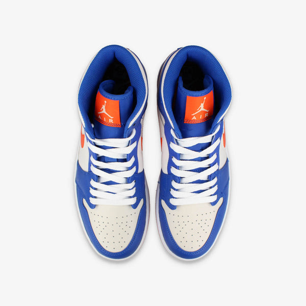 NIKE AIR JORDAN 1 MID GAME ROYAL/RUSH ORANGE/PHANTOM