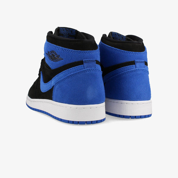 NIKE AIR JORDAN 1 HIGH OG GS [ROYAL REIMAGINED] BLACK/ROYAL BLUE/WHITE