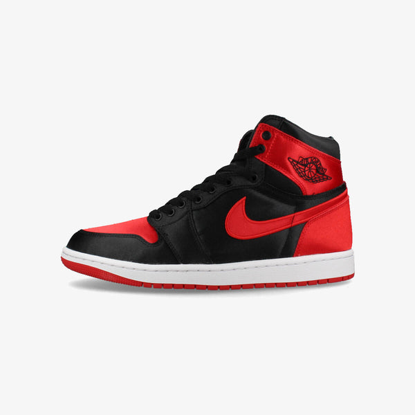 NIKE WMNS AIR JORDAN 1 RETRO HIGH OG 【SATIN BRED】 BLACK/UNIVERSITY RED/WHITE