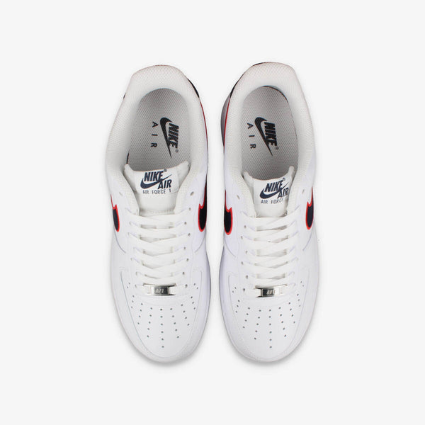 NIKE WMNS AIR FORCE 1 '07 [HUSTON COMETS] WHITE/OBSIDIAN/UNIVERSITY RED/WOLF GRAY