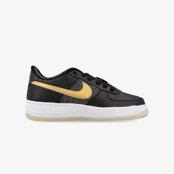 NIKE AIR FORCE 1 LOW LV8 BG BLACK/METALLIC GOLD/WHITE