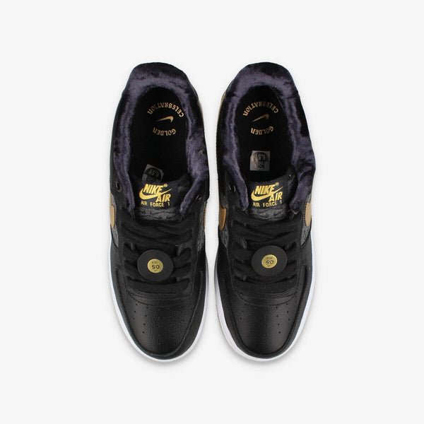 NIKE AIR FORCE 1 LOW LV8 BG BLACK/METALLIC GOLD/WHITE