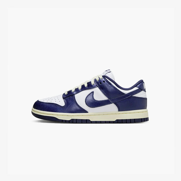 NIKE WMNS DUNK LOW PRM WHITE/MIDNIGHT NAVY/COCONUT MILK