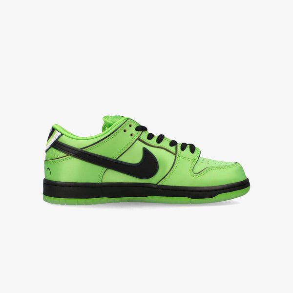 NIKE SB DUNK LOW x THE POWERPUFF GIRLS MEAN GREEN/BLACK/LOTUS PINK