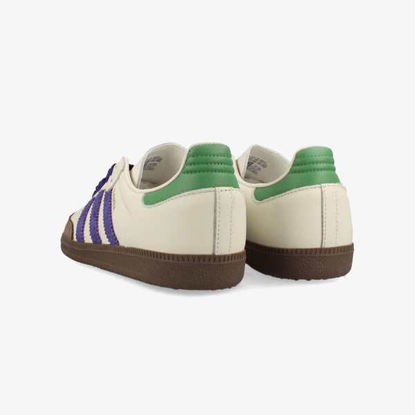 adidas SAMBA OG OFF WHITE/COLLEGE PURPLE/PRELOVED GREEN