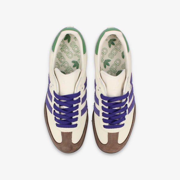 adidas SAMBA OG OFF WHITE/COLLEGE PURPLE/PRELOVED GREEN