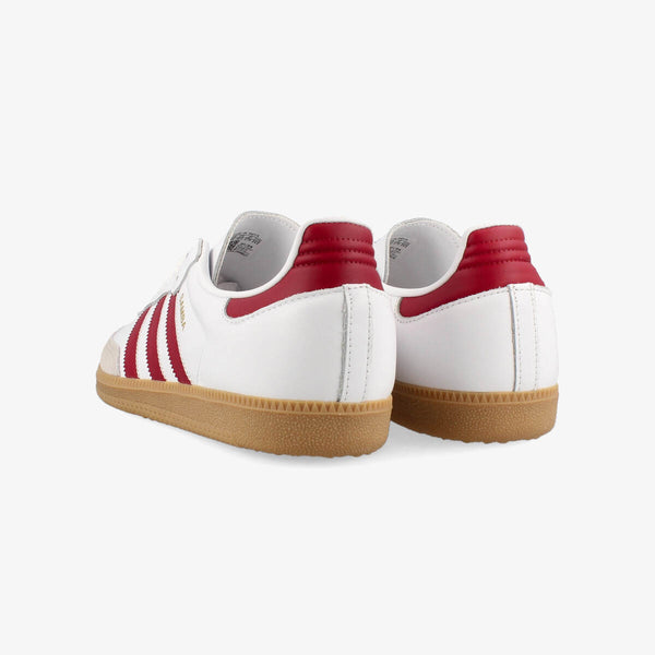 adidas SAMBA OG FTWR WHITE/COLLEGE BURGUNDY/GUM