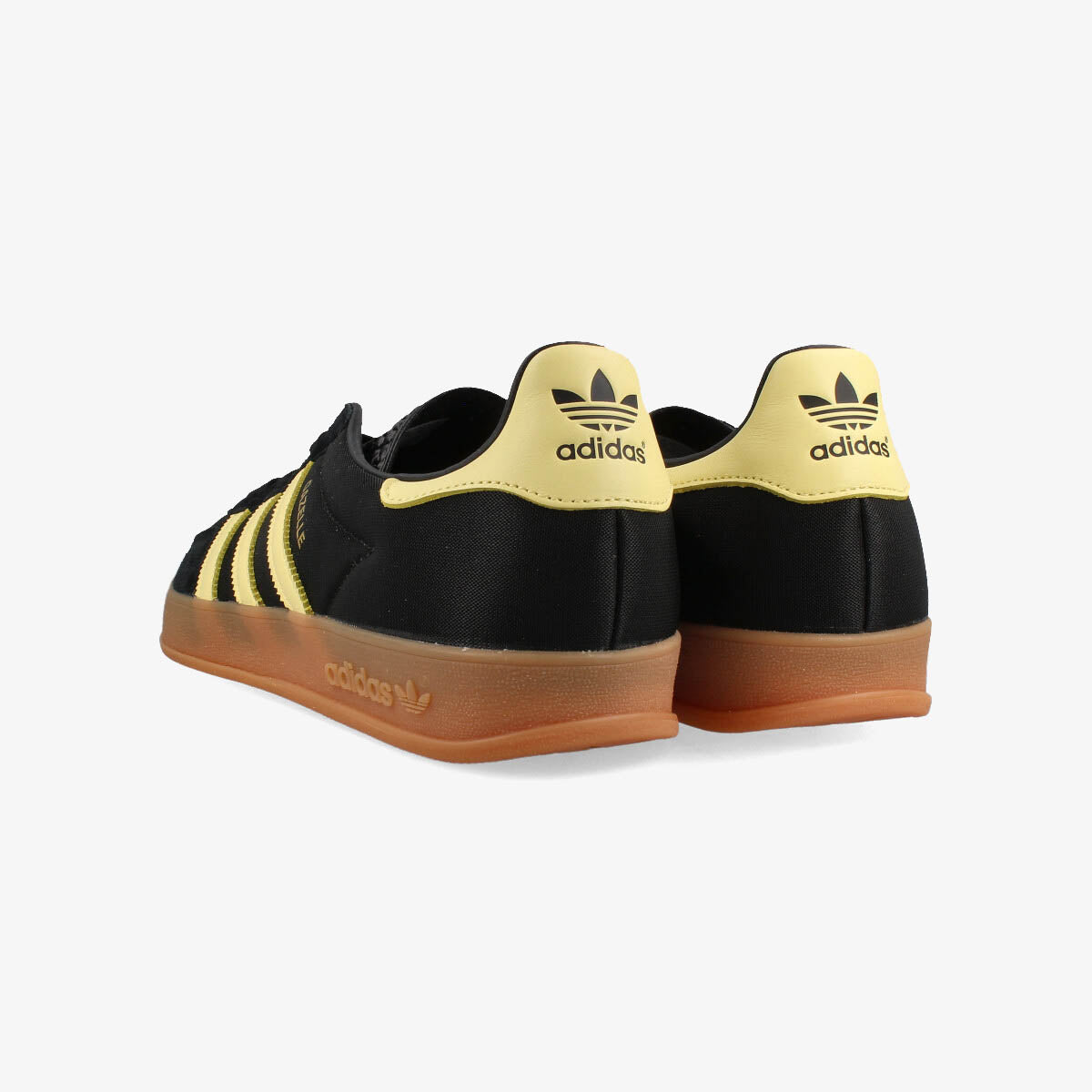 adidas GAZELLE INDOOR CORE BLACK/ALMOST YELLOW/GUM – KICKS LAB.