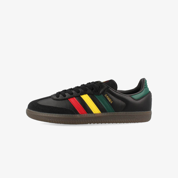 adidas SAMBA OG CORE BLACK/YELLOW/COLLEGE GREEN