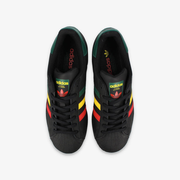 adidas SUPERSTAR CORE BLACK/YELLOW/COLLEGE GREEN