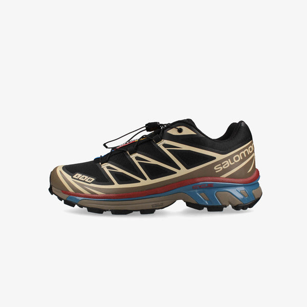 SALOMON XT-6 BLACK/FALCON/COW HIDE