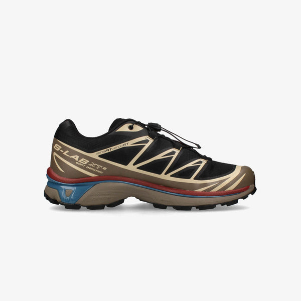 SALOMON XT-6 BLACK/FALCON/COW HIDE