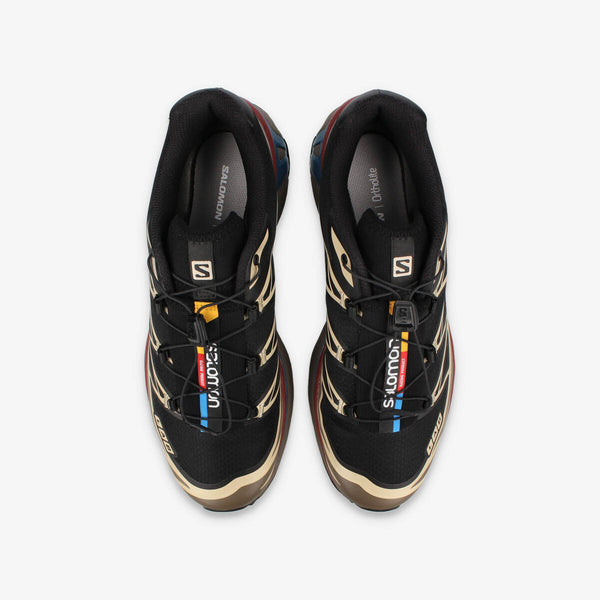 SALOMON XT-6 BLACK/FALCON/COW HIDE