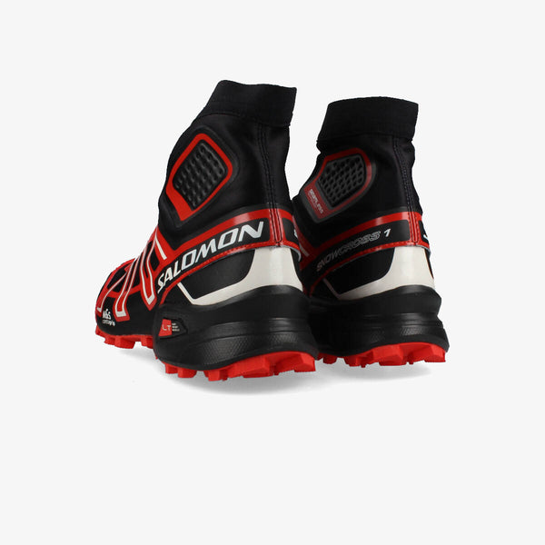 SALOMON SNOWCROSS BLACK/FIERY RED/VANILLA ICE