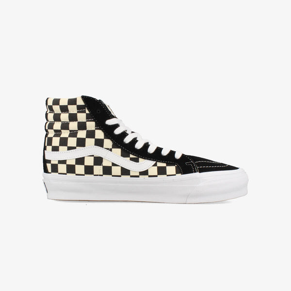 VANS SK8-HI REISSUE 38 LX CHECKERBOARD BLACK/OFF WHITE