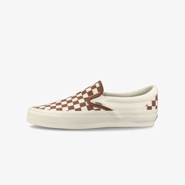 VANS SLIP-ON REISSUE 98 LX CHECKERBOARD COFFEE