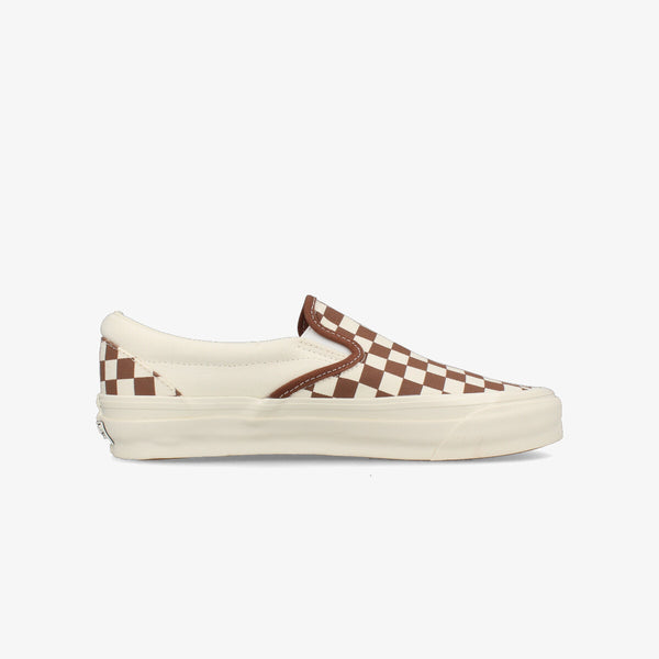 VANS SLIP-ON REISSUE 98 LX CHECKERBOARD COFFEE