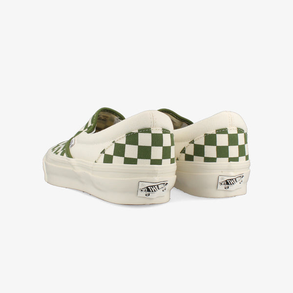 VANS SLIP-ON REISSUE 98 LX CHECKERBOARD PESTO