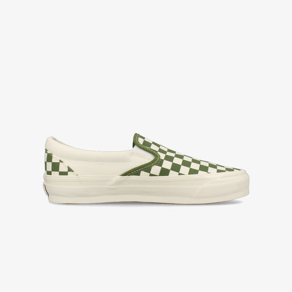 VANS SLIP-ON REISSUE 98 LX CHECKERBOARD PESTO