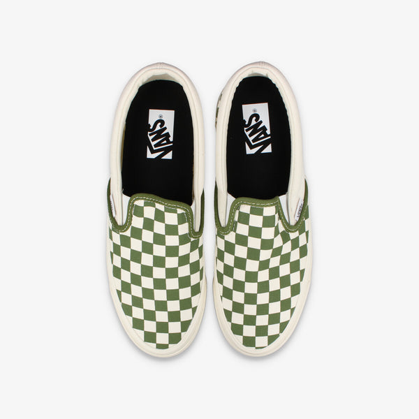 VANS SLIP-ON REISSUE 98 LX CHECKERBOARD PESTO